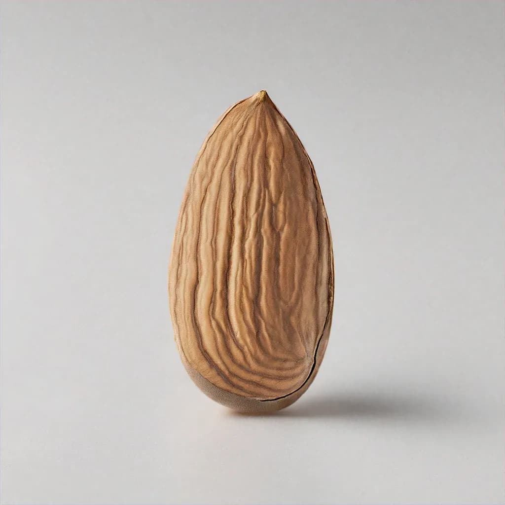 Almond - fresh fruit image for easy identification