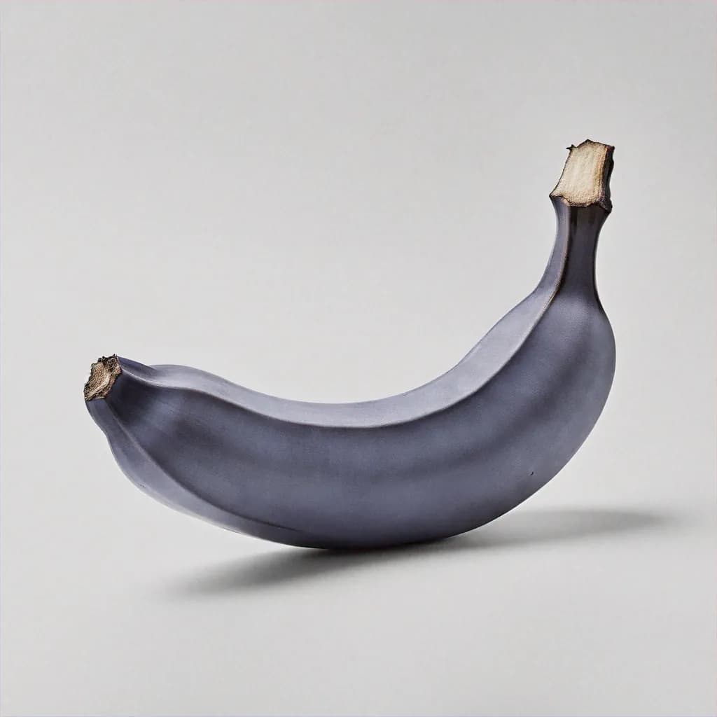 Blue Java Banana - fresh fruit image for easy identification