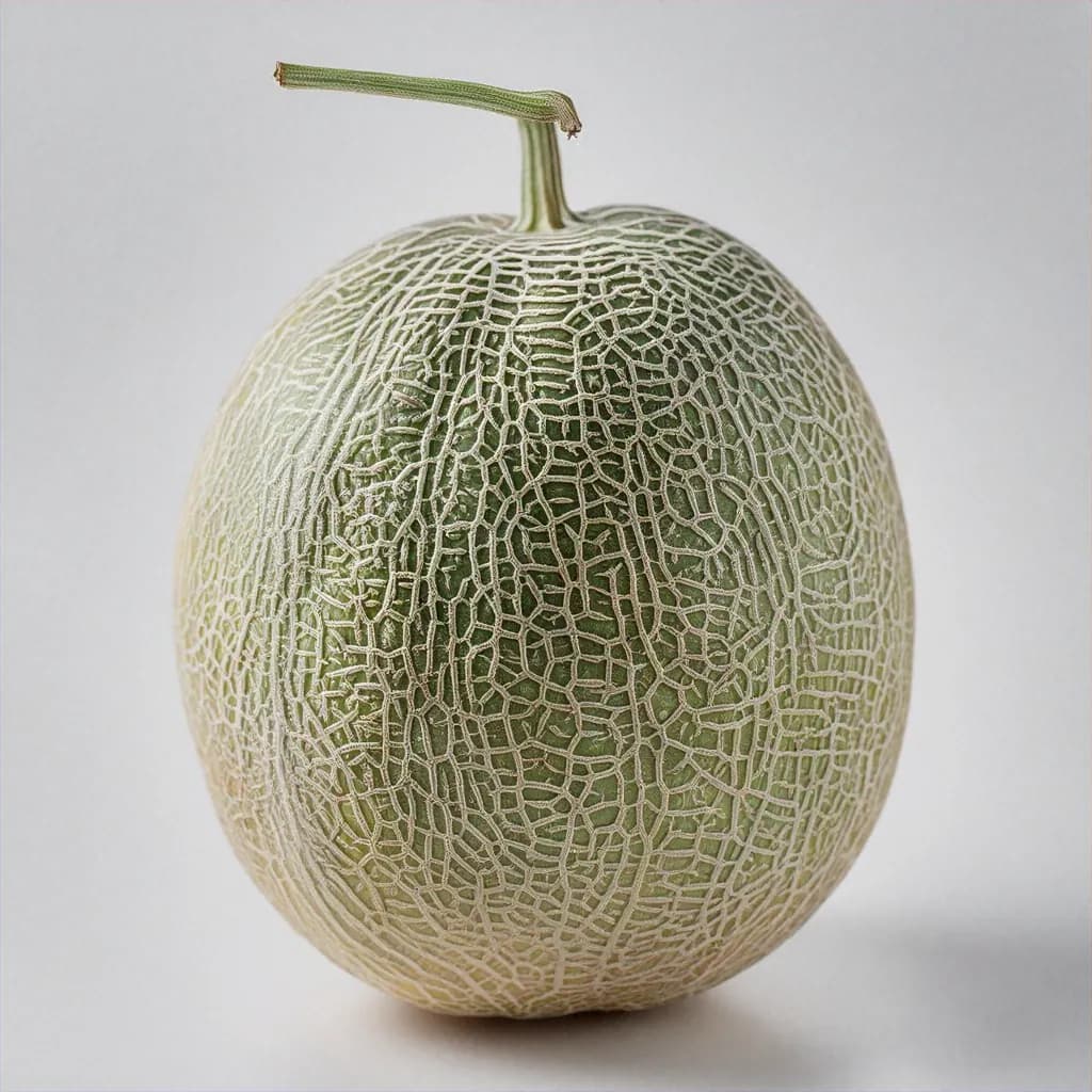 Christmas Melon - fresh fruit image for easy identification