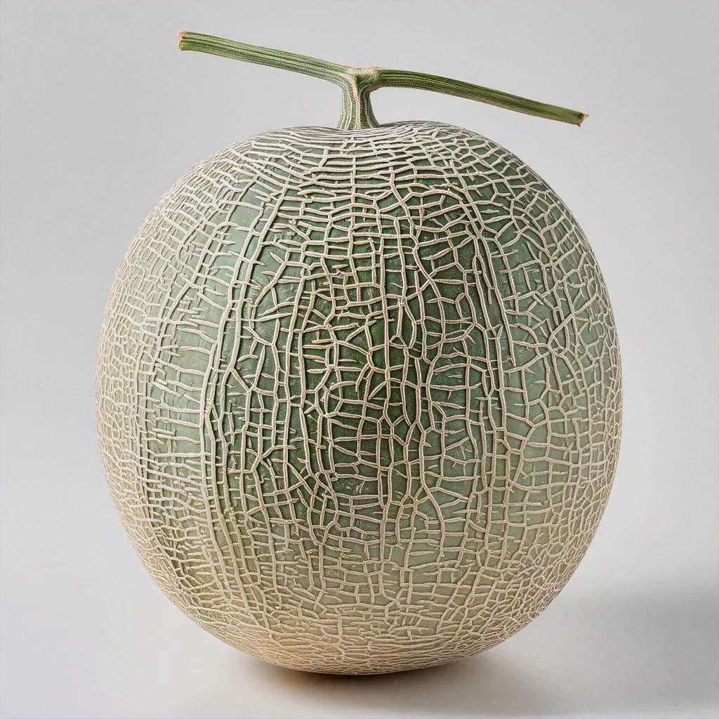 Crenshaw Melon - fresh fruit image for easy identification
