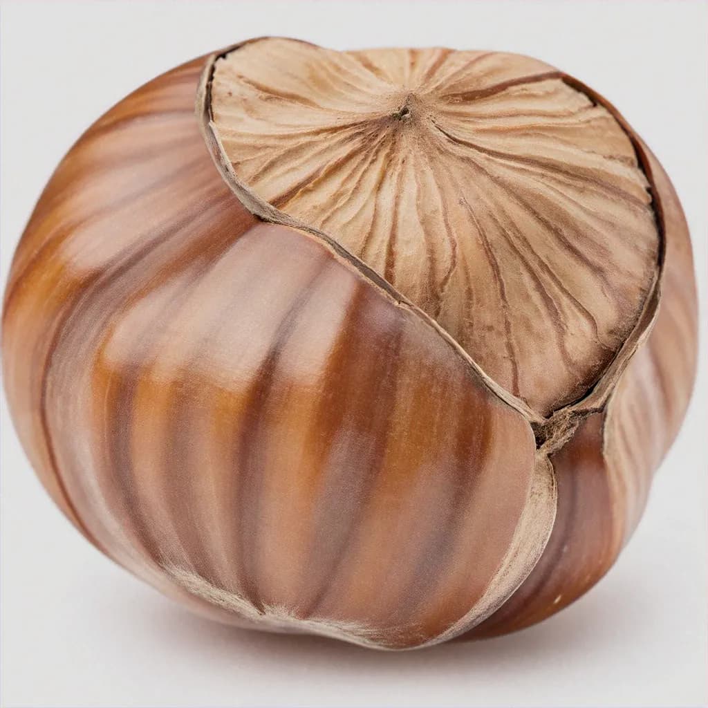 Hazelnut - fresh fruit image for easy identification