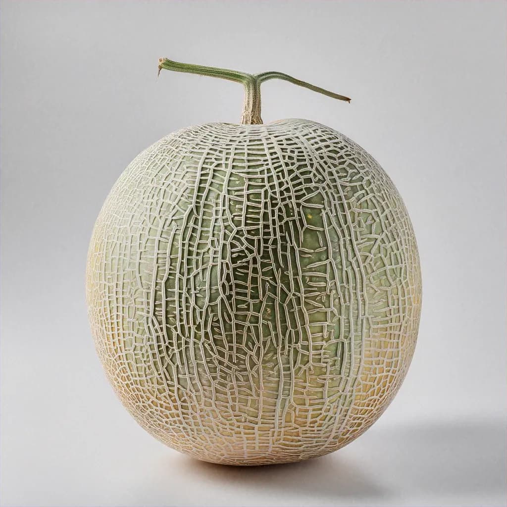 Muskmelon - fresh fruit image for easy identification