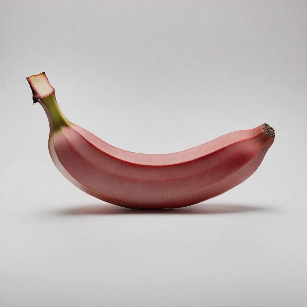 Red Banana - fresh fruit image for easy identification