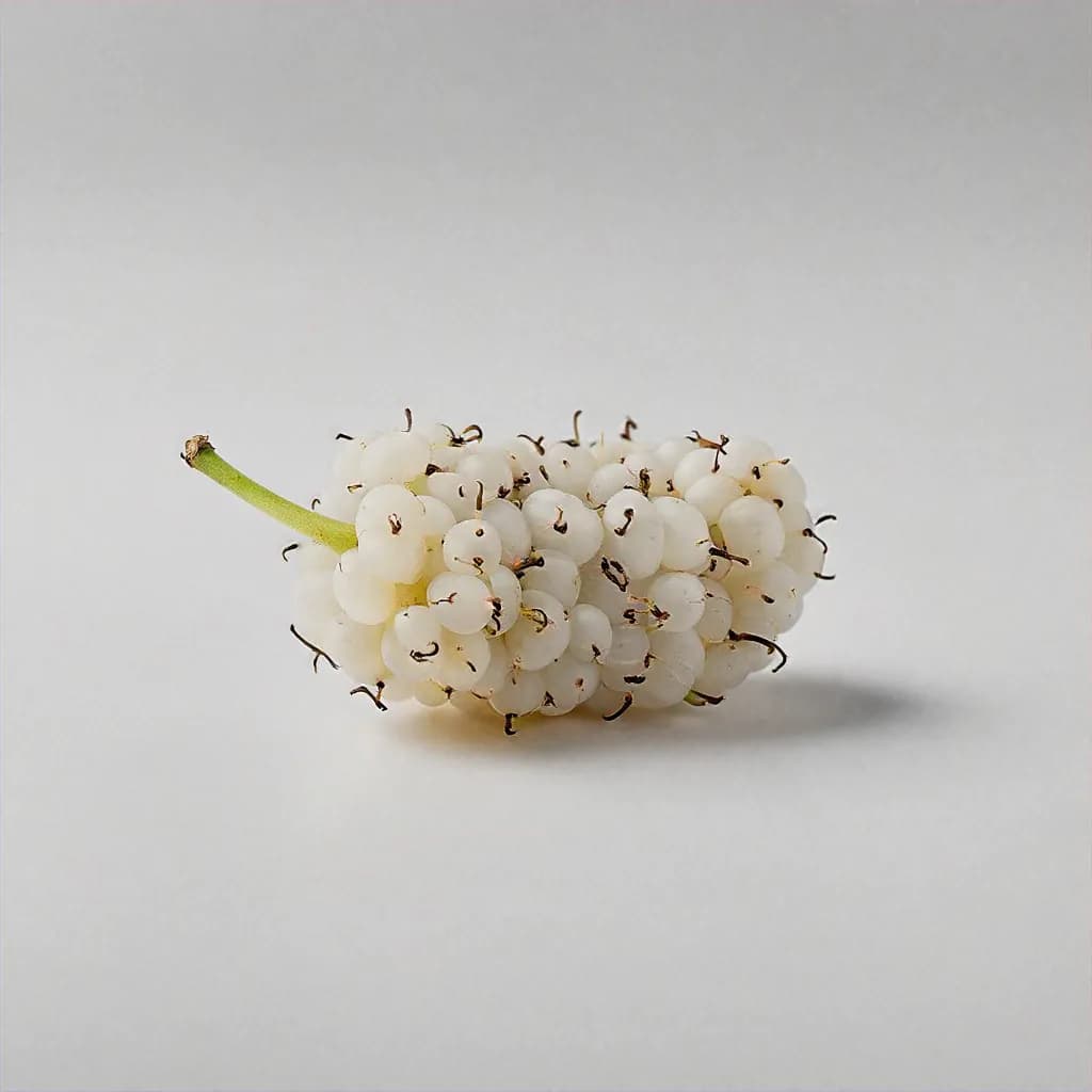 White Mulberry - fresh fruit image for easy identification