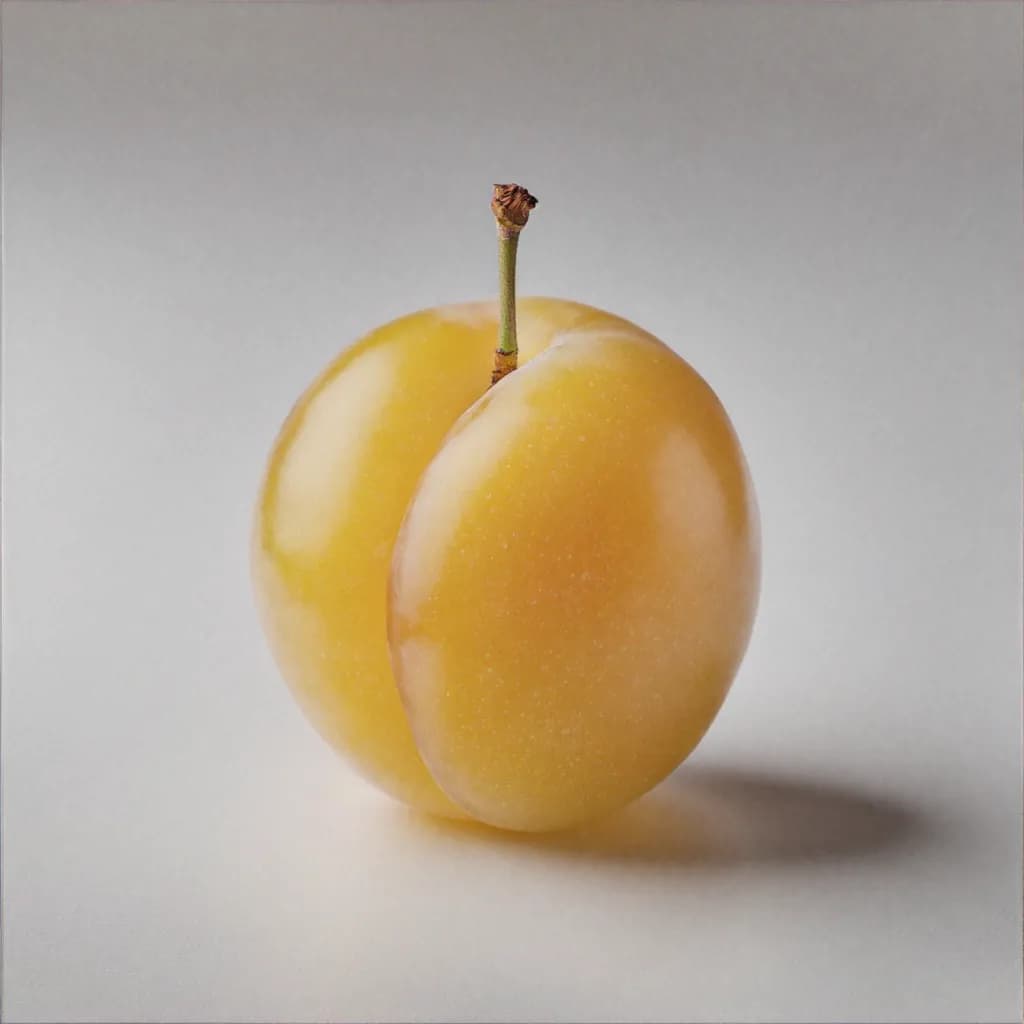 Yellow Plum - fresh fruit image for easy identification