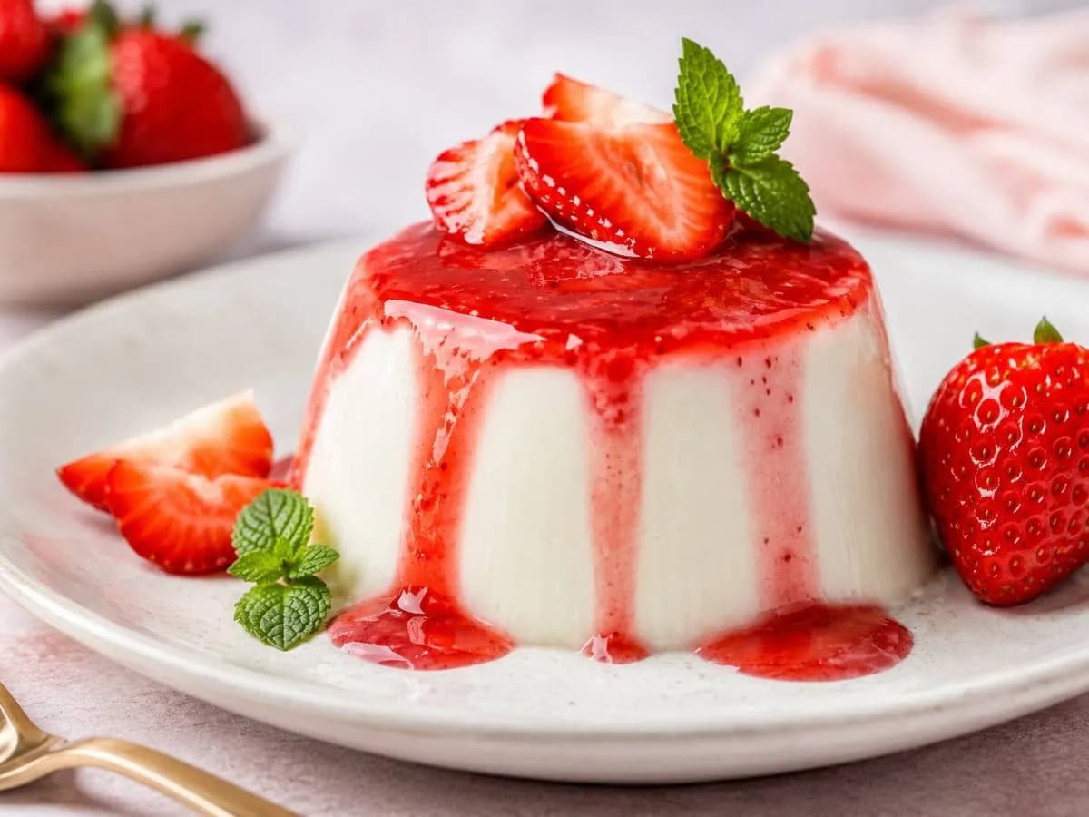 Strawberry Panna Cotta